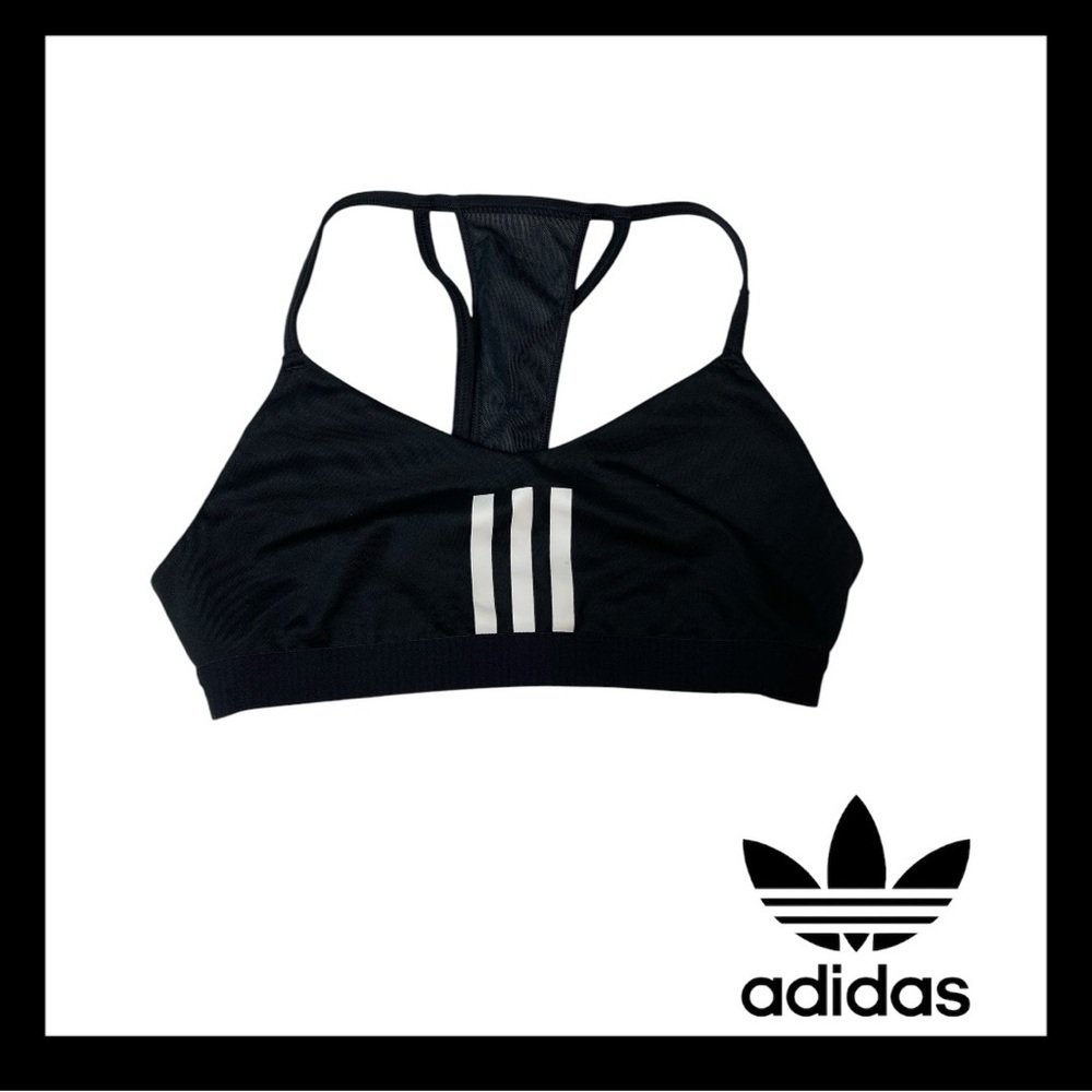 Adidas black sports Y2k sports bra SIZE XS